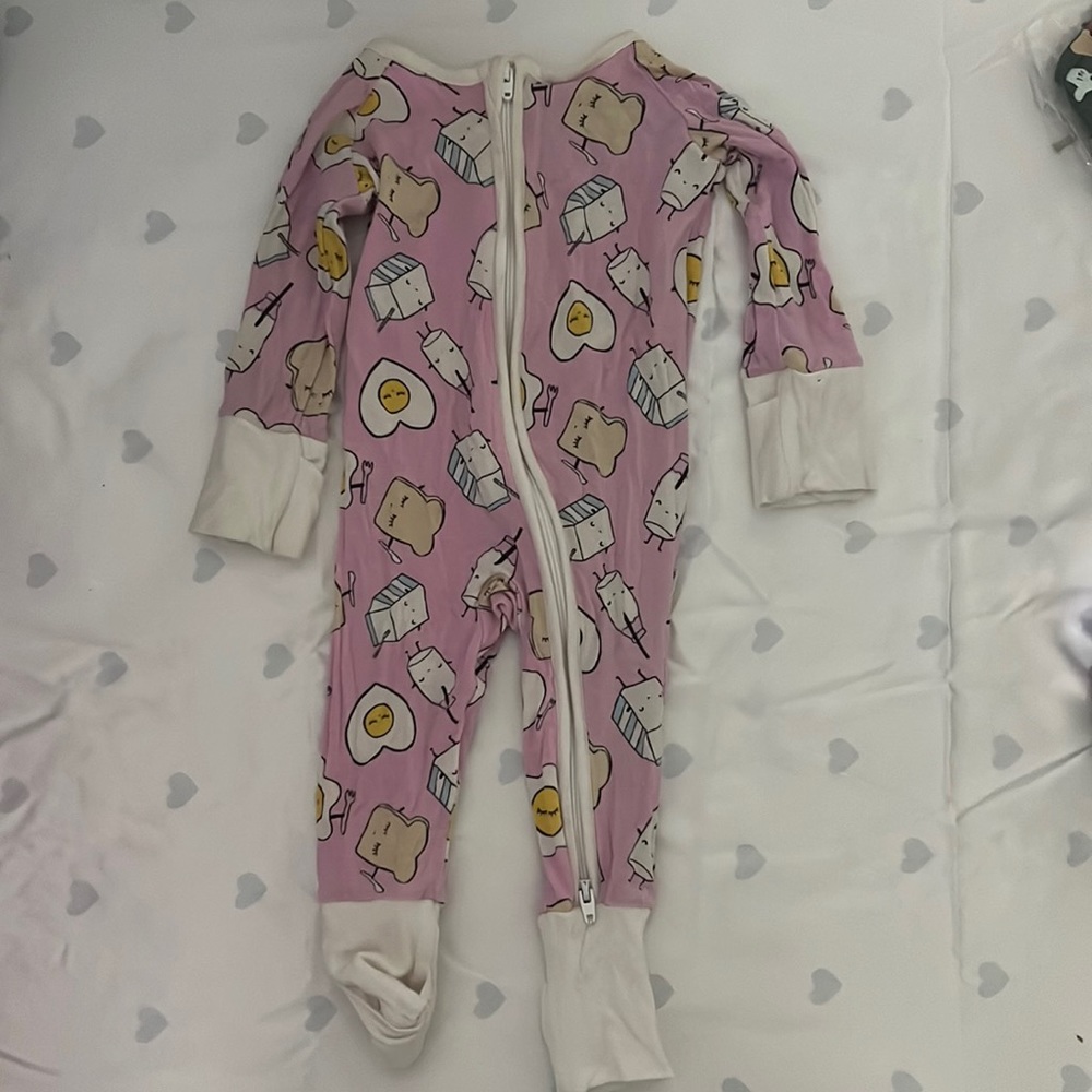 Little Sleepies Pink Breakfast Buddies Zippy